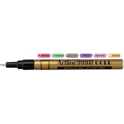 Marker Cu Vopsea Artline 999xf, Corp Metalic, Varf Rotund 0.8mm - Auriu Marker Cu Vopsea Artline 999xf, Corp Metalic, Varf Rotund 0.8mm - Auriu