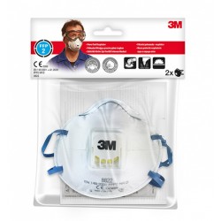Masca De Protectie Ffp2, Cu Valva, 2 Buc/set, 3m Cool Flow 8822 - Alba