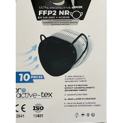 Masca Respiratorie Ffp2, Ambalata Individual, 10 Buc/cutie, Pro-active Tex - Neagra Masca Respiratorie Ffp2, Ambalata Individual, 10 Buc/cutie, Pro-active Tex - Neagra