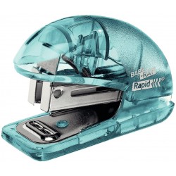 Capsator Plastic Rapid Colour"breeze F4, 10 Coli, Cutie, 1000 Capse 26/6 Incluse, Albastru