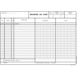 Registru Casa Autocopiativ, Format A4, 50 Set/ Carnet Registru Casa Autocopiativ, Format A4, 50 Set/ Carnet