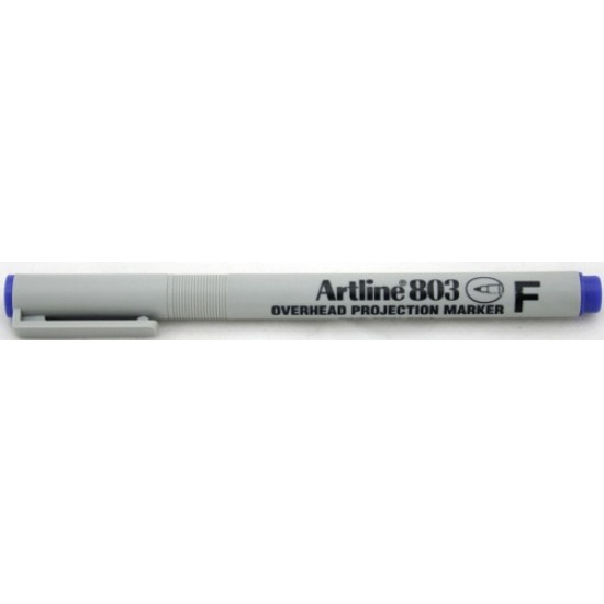 Ohp Non-permanent Marker Artline 803, Varf Fin - 0.5mm - Albastru