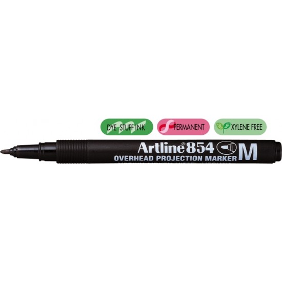 Ohp Permanent Marker Artline 854, Varf Mediu - 1.0mm - Negru
