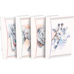 Caiet 9x14cm, Oxford Boho Spirit, 30 File-90g/mp, Coperta Carton - Dictando - Assorted Design