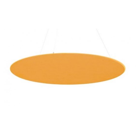 Panou Pentru Atenuare Sunet, D120cm, Pet Felt, Cu Sistem De Agatare De Tavan, Inclus, Smit - Galben