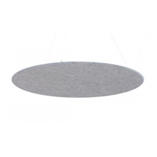 Panou Pentru Atenuare Sunet, D120cm, Pet Felt, Cu Sistem De Agatare De Tavan, Inclus, Smit - Gri Des