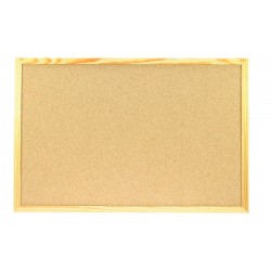 Panou Pluta Cu Rama Din Lemn, 90 X 120 Cm, Exiton