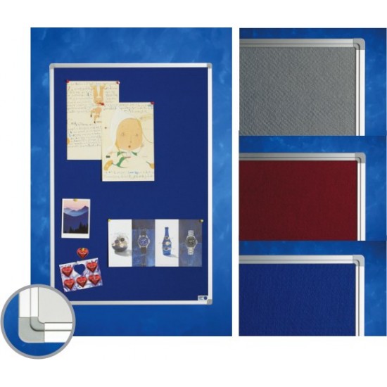 Panou Textil Albastru 45 X 60 Cm, Profil Aluminiu Sl, Smit