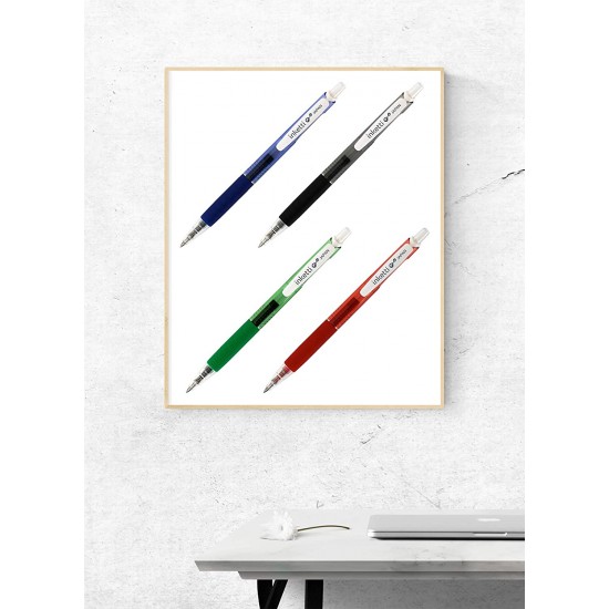 Pix Cu Gel Penac Inketti, Rubber Grip, 0.5mm, Corp Albastru Transparent - Scriere Albastra