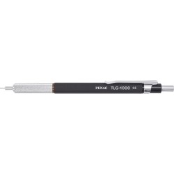 Creion Mecanic Profesional Penac Tlg - 1000, 0.5mm, Metalic Cu Varf Retractabil, Cutie Cadou-negru
