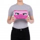 Penar Dublu Cu Fermoar Si Masca Material Textil, Zipit Face-it Bandit - Roz