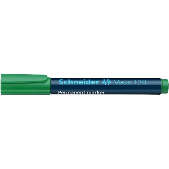 Permanent Marker Schneider Maxx 130, Varf Rotund 1-3mm - Verde