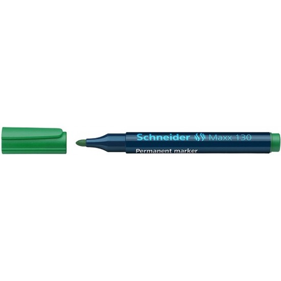 Permanent Marker Schneider Maxx 130, Varf Rotund 1-3mm - Verde
