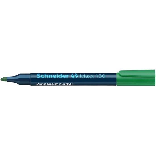 Permanent Marker Schneider Maxx 130, Varf Rotund 1-3mm - Verde