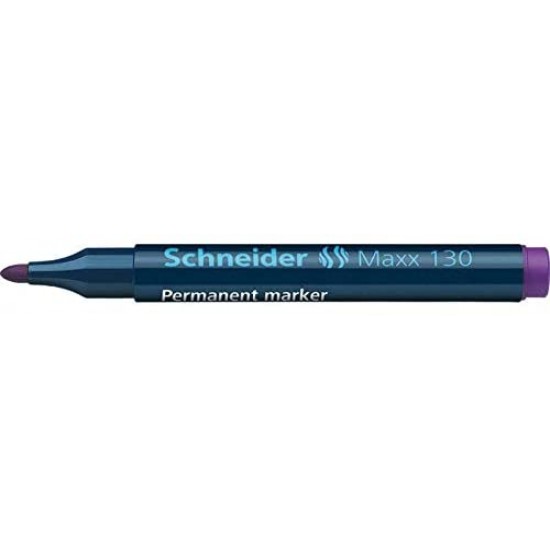 Permanent Marker Schneider Maxx 130, Varf Rotund 1-3mm - Violet