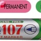 Permanent Marker Artline 107, Corp Plastic, Varf Rotund 1.5mm - Negru