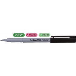 Permanent Marker Artline 250, Corp Plastic, Varf Rotund 0.4mm - Negru