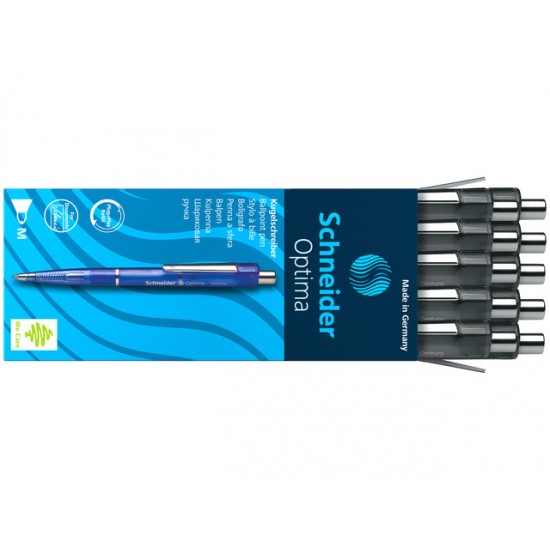 Pix Schneider Optima, Accesorii Metalice, Corp Rosu Translucent - Scriere Rosie