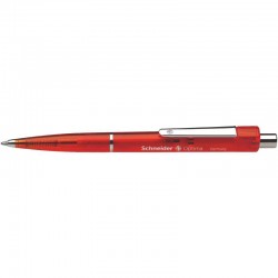 Pix Schneider Optima, Accesorii Metalice, Corp Rosu Translucent - Scriere Rosie