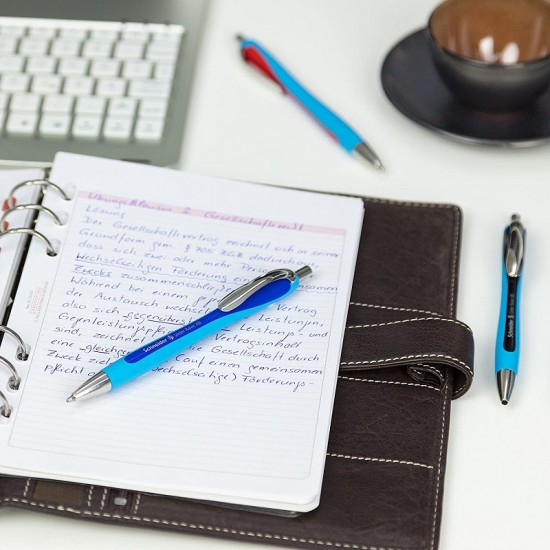 Pix Schneider Slider Rave Xb, Rubber Grip, Accesorii Metalice - Scriere Albastra