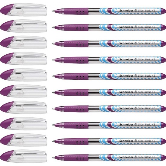 Pix Schneider Slider Basic Xb, Rubber Grip, Varf 1.4mm - Scriere Violet