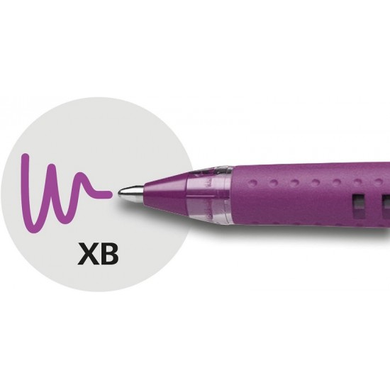Pix Schneider Slider Basic Xb, Rubber Grip, Varf 1.4mm - Scriere Violet