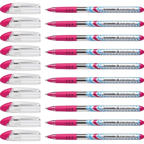 Pix Schneider Slider Basic Xb, Rubber Grip, Varf 1.4mm - Scriere Roz
