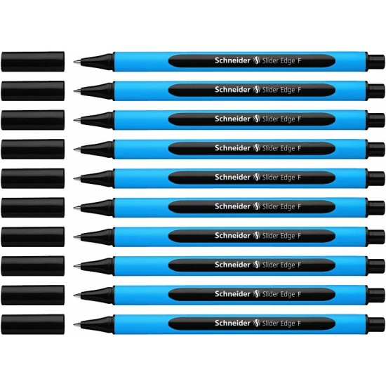 Pix Schneider Slider Edge F, Rubber Grip, Varf Fin - Scriere Neagra