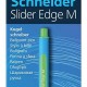 Pix Schneider Slider Edge M, Rubber Grip, Varf Mediu - Scriere Verde