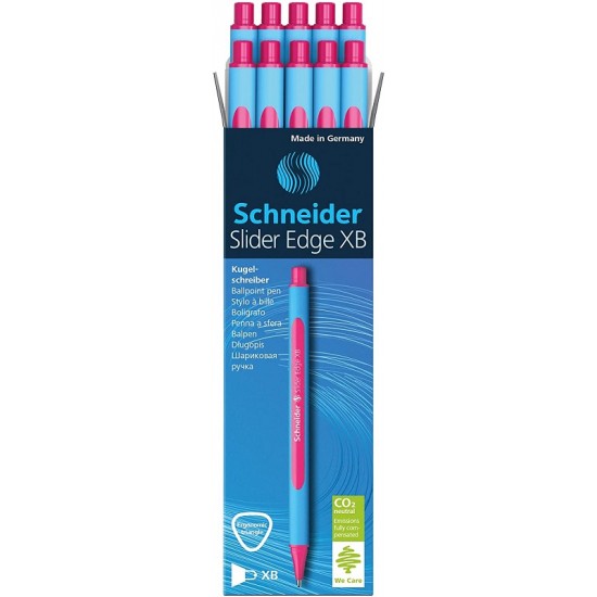 Pix Schneider Slider Edge Xb, Rubber Grip, Varf 1.4mm - Scriere Roz