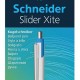Pix Schneider Slider Xite Xb, Clema Metalica, Corp Alb, Accesorii Bleu - Scriere Albastra