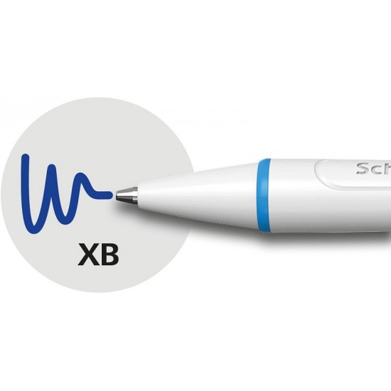 Pix Schneider Slider Xite Xb, Clema Metalica, Corp Alb, Accesorii Bleu - Scriere Albastra