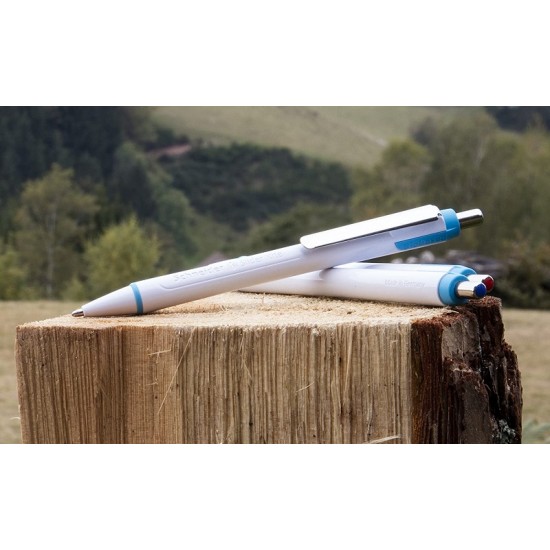 Pix Schneider Slider Xite Xb, Clema Metalica, Corp Alb, Accesorii Bleu - Scriere Albastra