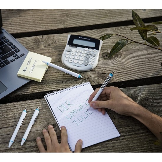 Pix Schneider Slider Xite Xb, Clema Metalica, Corp Alb, Accesorii Bleu - Scriere Albastra