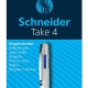 Pix Schneider Take 4, Corp Alb/bleu, Clema Metalica - 4 Culori
