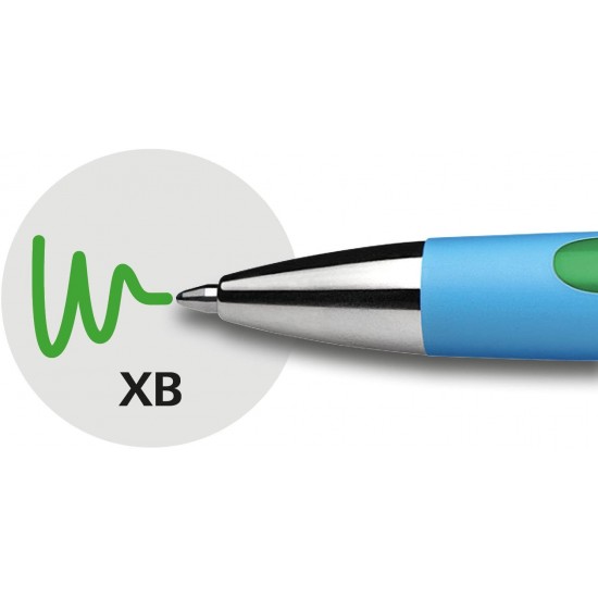 Pix Schneider Slider Rave Xb, Rubber Grip, Accesorii Metalice - Scriere Verde