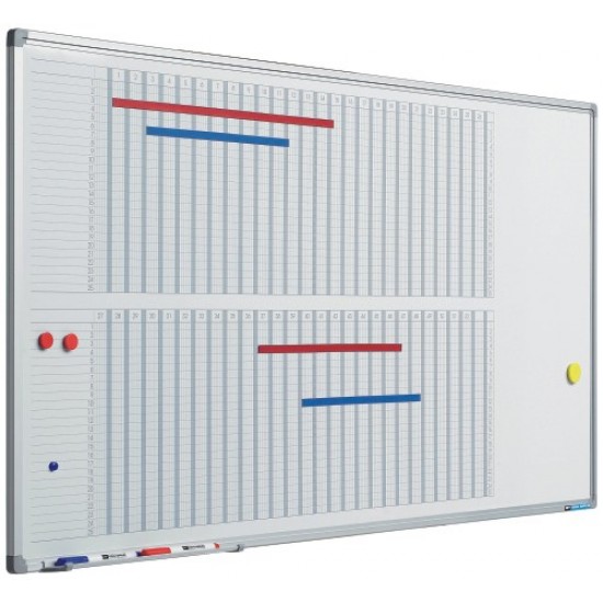 Planner Pentru 53 De Saptamani, 60 X 120 Cm, Profil Aluminiu Sl, Smit