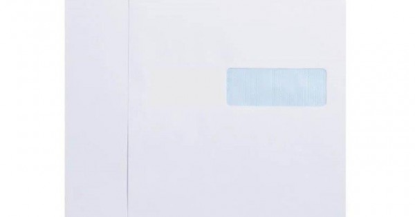 Plic C4 alb siliconic fereastra dreapta (229x324mm),25 buc/set