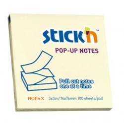 Notes Autoadeziv 76 X 76 Mm, 100 File, Stick"n Pop-up - Galben Pastel Notes Autoadeziv 76 X 76 Mm, 100 File, Stick"n Pop-up - Galben Pastel