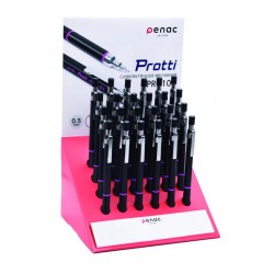 Display Creioane Mecanice Penac Protti Prc-105, 0.5mm, 24 Buc/display - Culoare Corp - Mov