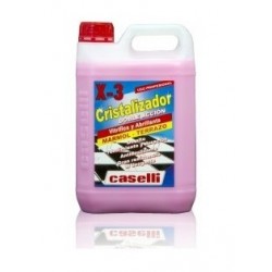 Detergent Caselli - X3, Cristalizator + Polish, Pentru Cladiri De Birouri Si Mall-uri, 6 Litri - Roz