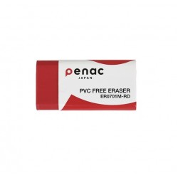 Radiera Mare Penac , 100% Cauciuc, 59 X 21 X 10mm - Culoare Rosie