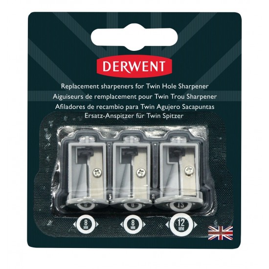 Rezerva Ascutitoare Electrica Derwent Professional, Pentru 2302332, 3 Buc/ Set, Gri