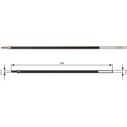 Rezerva Penac Br140, Cerneala Mach, 2 Buc/set, 1.6mm, Pentru Ch6, Soft Glider - Albastru