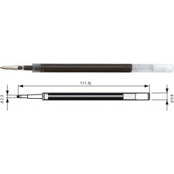 Rezerve Cu Gel Penac Gbr3, 2 Buc/set, 0.7mm, Pentru Inketti, Fx-7, Cch-3 Gel - Negru