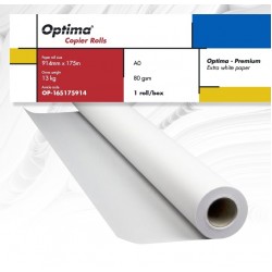 Rola Copiator A0+, 80gr, 914mm X 175m, Optima - Premium Rola Copiator A0+, 80gr, 914mm X 175m, Optima - Premium