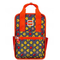 Rucsac Casual Lego Tribini Fun Small - Design Heads And Cup - Rosu
