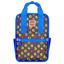 Rucsac Casual Lego Tribini Fun Small - Design Heads And Cup - Albastru