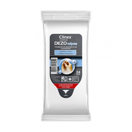Clinex Dezowipes, Servetele Dezinfectante, 24 Buc/pachet