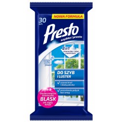 Servetele Umede Pentru Geamuri Si Oglinzi, 30 Buc/pachet, Presto - Efect Antistatic Si Antiaburire Servetele Umede Pentru Geamuri Si Oglinzi, 30 Buc/pachet, Presto - Efect Antistatic Si Antiaburire